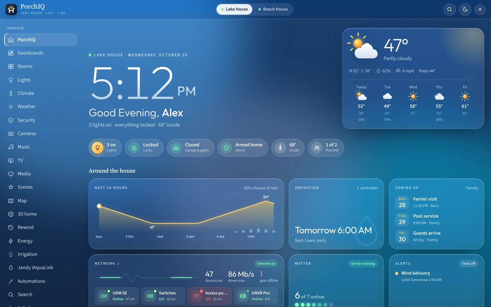 PorchIQ home screen